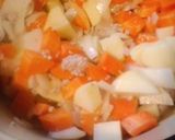 ホットミルク挽き肉とエビ入り野菜スープ作り方3写真