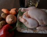丸鶏、ズボラオーブン料理作り方1写真