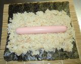 ｼｰﾁｷﾝご飯に魚ニソで簡単海苔巻作り方2写真