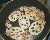 レンコンとカリカリ豚バラ肉のソテー作り方2写真