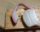 巳年のおせちには、巳のかまぼこ飾りきり作り方4写真