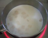 ホクホクとろ～り♡長芋と豆のホットミルク作り方2写真