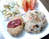 超絶☆簡単♪炊飯器で☆ソーセージピラフ作り方5写真