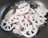 レンコンとフランスパンのグラタン作り方6写真