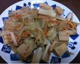 ヘルシー☆高野豆腐のきのこあんかけ☆作り方3写真