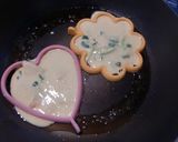 カイワレとポテチ入り、お花のお好み焼き✿作り方3写真