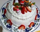 クリスマスケーキ白いお山作り方10写真