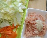 あつあつ～野菜ととりひき肉のおうどん作り方1写真