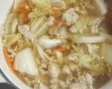あつあつ～野菜ととりひき肉のおうどん作り方4写真
