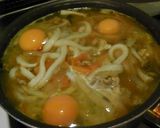 野菜たっぷり鍋うどん作り方6写真