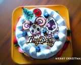プリキュアキャンディ☆クリスマスケーキ作り方4写真