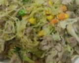 豚肉と千切りキャベツのにんにく醤油炒め作り方12写真
