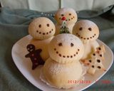 白パンでふわふわスノーマンパン作り方8写真