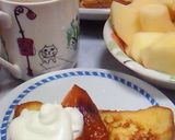 フレンチトースト♪干し柿＆生クリーム添え作り方5写真