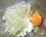 パン粉でさっくり・ネギの洋風お好み焼き？作り方1写真