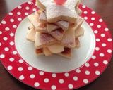 苺サンタとクリスマスツリーのホットケーキ作り方7写真