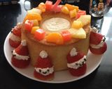 苺サンタとクリスマスツリーのホットケーキ作り方11写真
