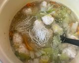 すぐできる⭐︎鶏団子の春雨スープ作り方7写真