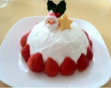 *＊クリスマスケーキ＊*クレープドーム型作り方10写真