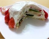 *＊クリスマスケーキ＊*クレープドーム型作り方11写真