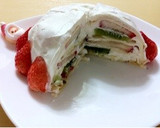 *＊クリスマスケーキ＊*クレープドーム型作り方11写真