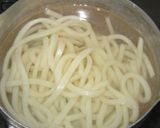 残ったシチューと冷凍うどんでグラタン作り方1写真