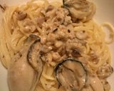 牡蠣のクリームパスタ作り方10写真