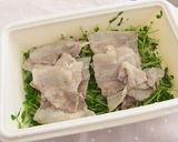 美味！豆苗と豚バラのレンジ蒸し作り方5写真