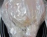 丸鶏のローストチキン☆簡単・皮パリパリ作り方4写真