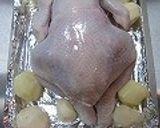 丸鶏のローストチキン☆簡単・皮パリパリ作り方7写真