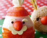 三角サンタおにぎり☆クリスマス＊キャラ弁作り方7写真