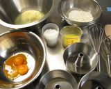 カリッとカラメルシフォンケーキ♪作り方1写真