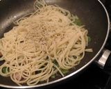 ほうれん草ベーコンのフェタチーズパスタ作り方7写真