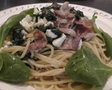 ほうれん草ベーコンのフェタチーズパスタ作り方10写真
