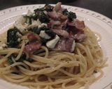 ほうれん草ベーコンのフェタチーズパスタ作り方9写真