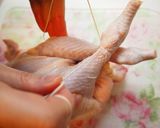 丸鶏のパリパリローストチキン作り方3写真