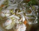 土鍋で具沢山・鶏肉団子スープ（おかず鍋）作り方7写真