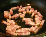 ■きのことベーコンのホットミルクパスタ■作り方3写真