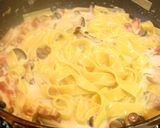 ■きのことベーコンのホットミルクパスタ■作り方7写真