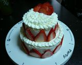 簡単☆ロールケーキのタワー☆作り方15写真