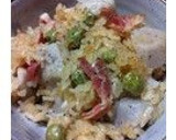 里芋とベーコンの洋風炊き込みご飯作り方10写真