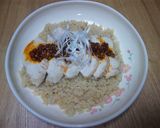 玄米でチキンライス☆辛味ソースがけ作り方12写真