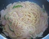 ナポリタンな♪ホットミルクスープパスタ作り方8写真