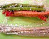 簡単お弁当やお節♬彩チキンロール照焼生姜作り方1写真