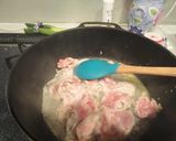 豚肉とパクチー炒め作り方1写真