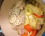 たっぷり野菜と鶏肉のにんにく白ワイン蒸し作り方4写真