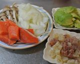カンタン　アボカドとサーモンのグラタン作り方1写真