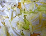 八宝菜をもっと手軽に♪エビと白菜の塩炒め作り方1写真