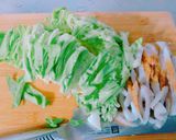 ＊キャベツと竹輪の紅生姜ソース炒め＊作り方2写真