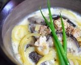 ✿鶏肉と椎茸の溫♥ミルクスープパスタ✿作り方7写真